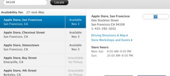 Compra on-line recogida en Apple Store