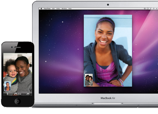 FaceTime en el iPhone 4 y el MacBook Air