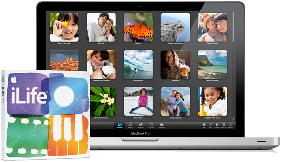 MacBook Pro con iPhoto 11