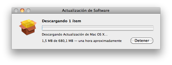 Actualización de software Mac OS X 10.6.5