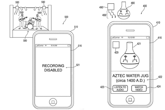 Patente Infrarrojos iPhone