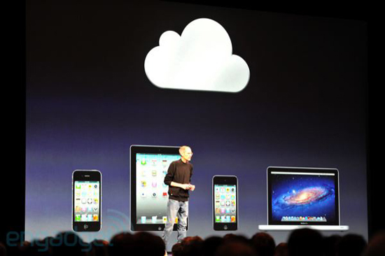 Steve Jobs presentando iCloud