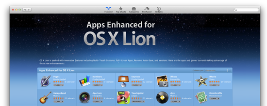 Aplicaciones mejoradas para OS X Lion
