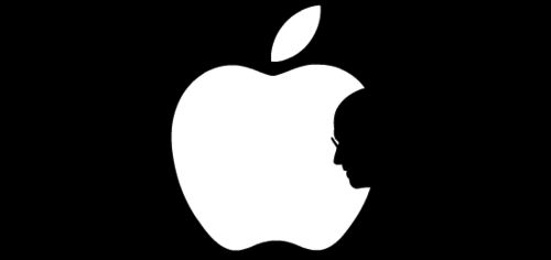 Logo de Apple con Steve Jobs
