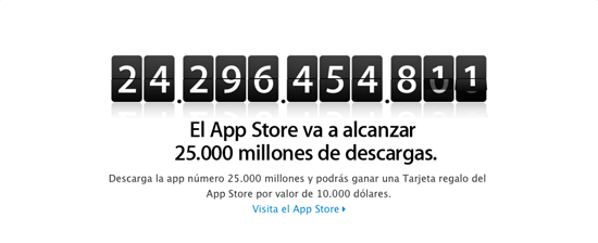 25.000 millones de descargas App Store