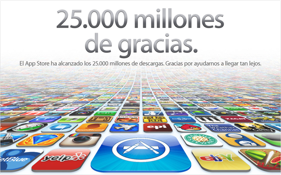 El App Store alcanza los 25.000 millones de descargas