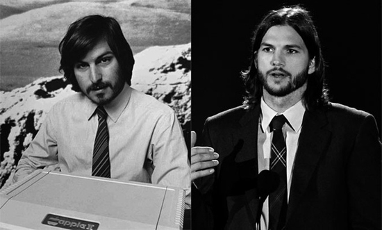 Ashton Kutcher y Steve Jobs