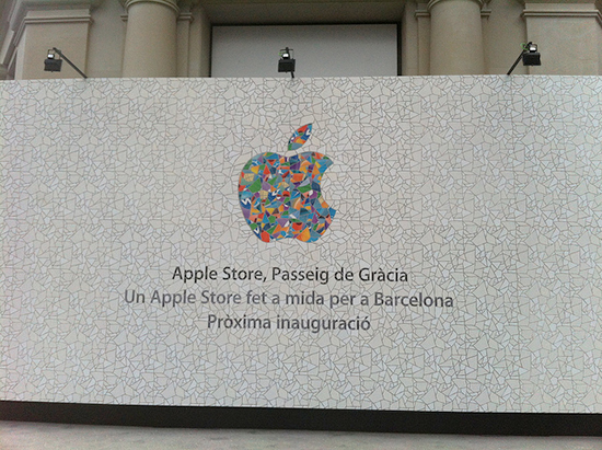 Muro Apple Store Paseo de Gracia