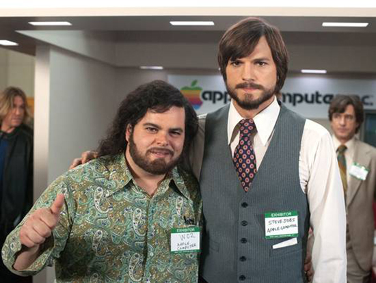 Kutcher como Jobs y Gad como Wozniak