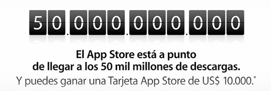Descarga 50 mil millones de la App Store