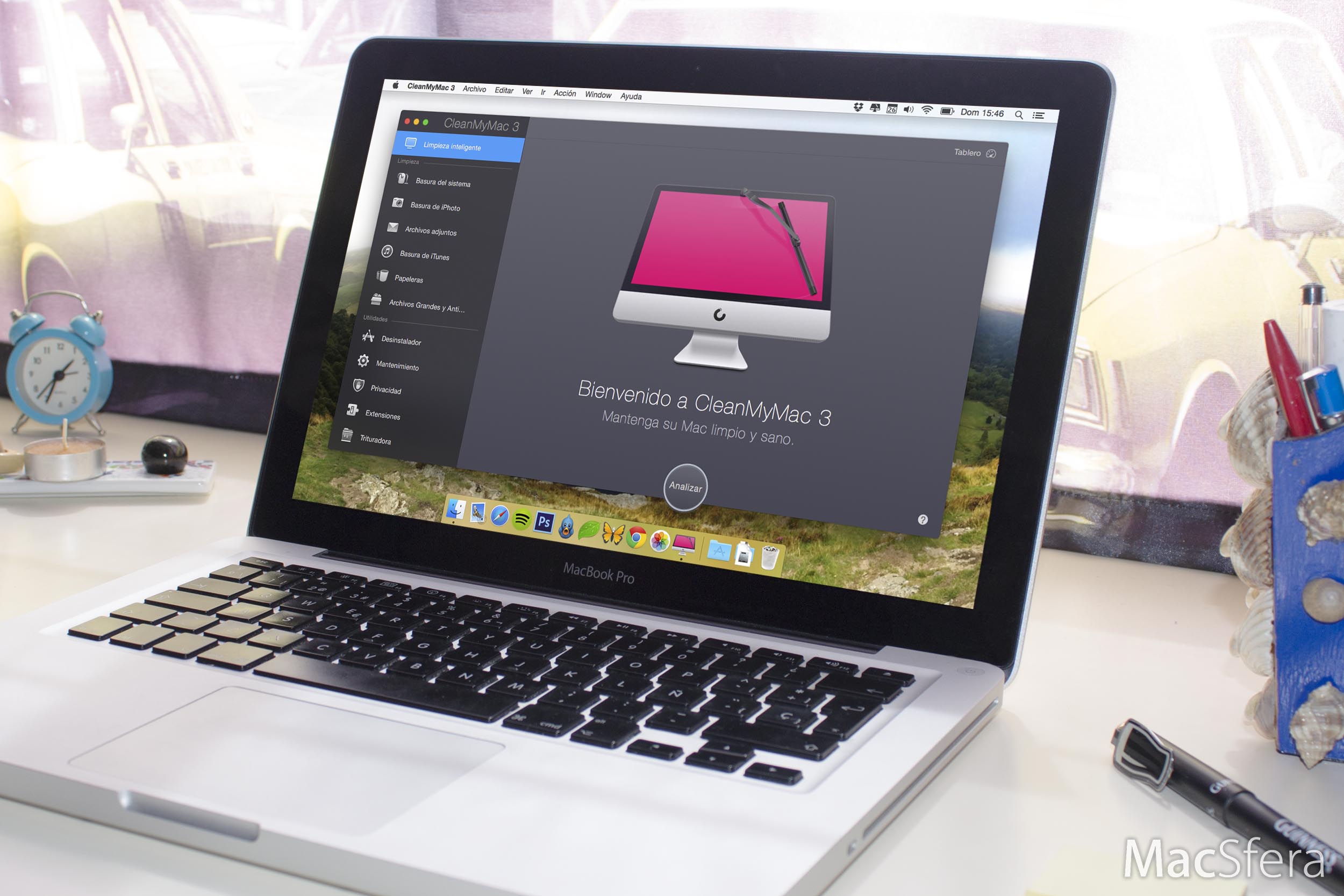 CleanMyMac 3 en un MacBook Pro