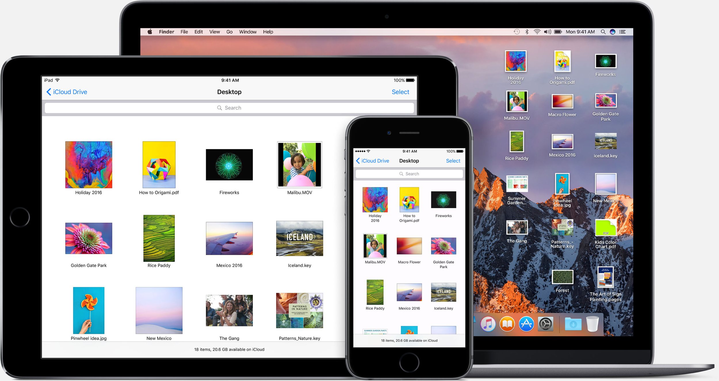 iCloud Drive mejorado macOS Sierra