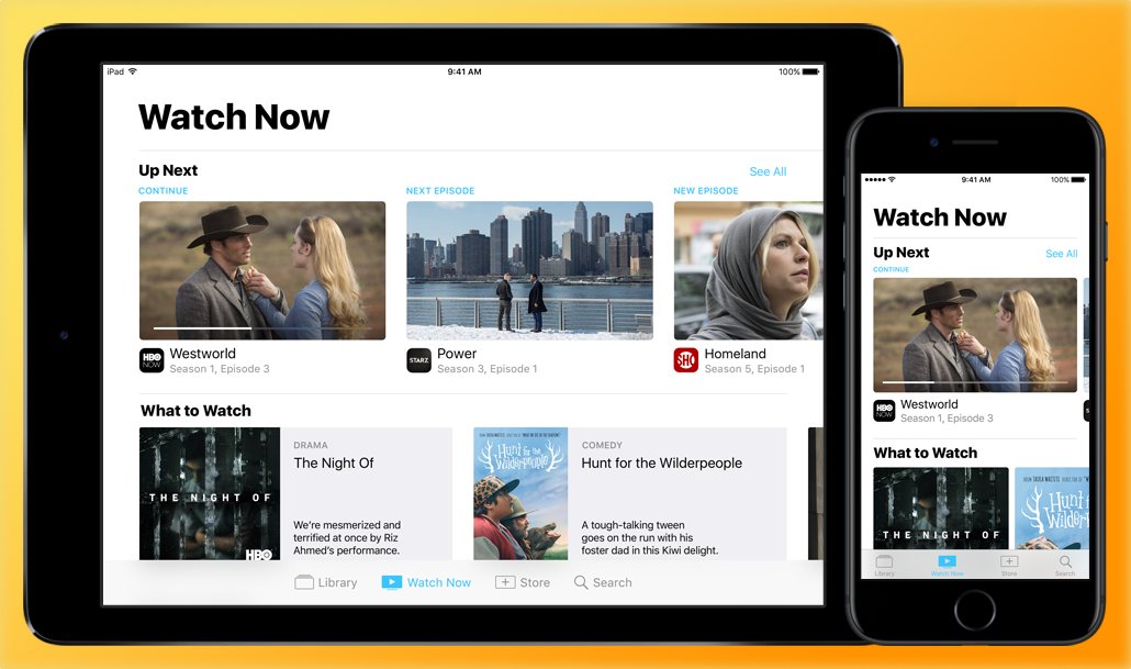 App TV para iPad y iPhone