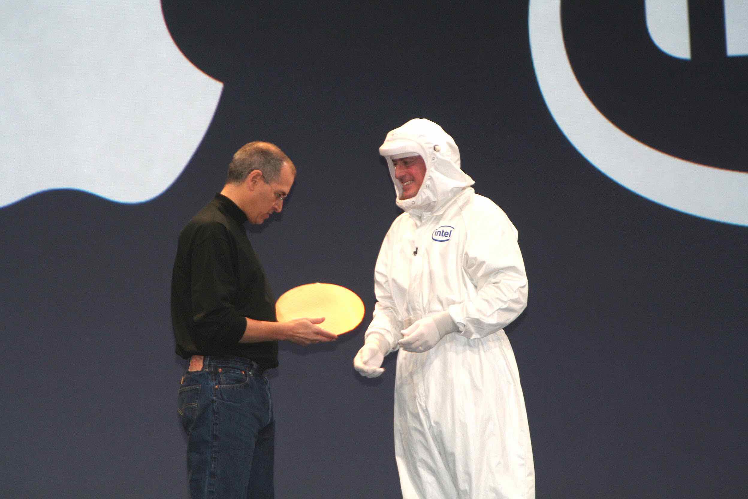 Steve Jobs y Paul Otellini Apple Intel