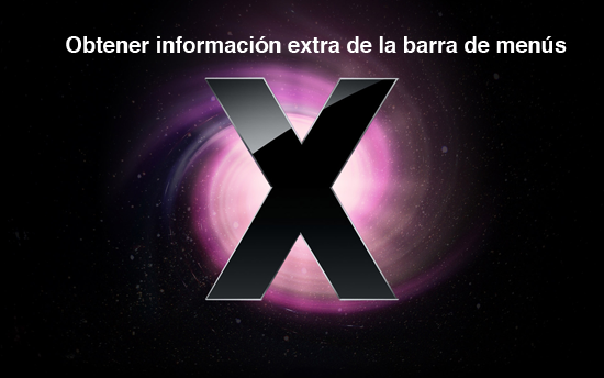 Obtener información extra de la barra de menús
