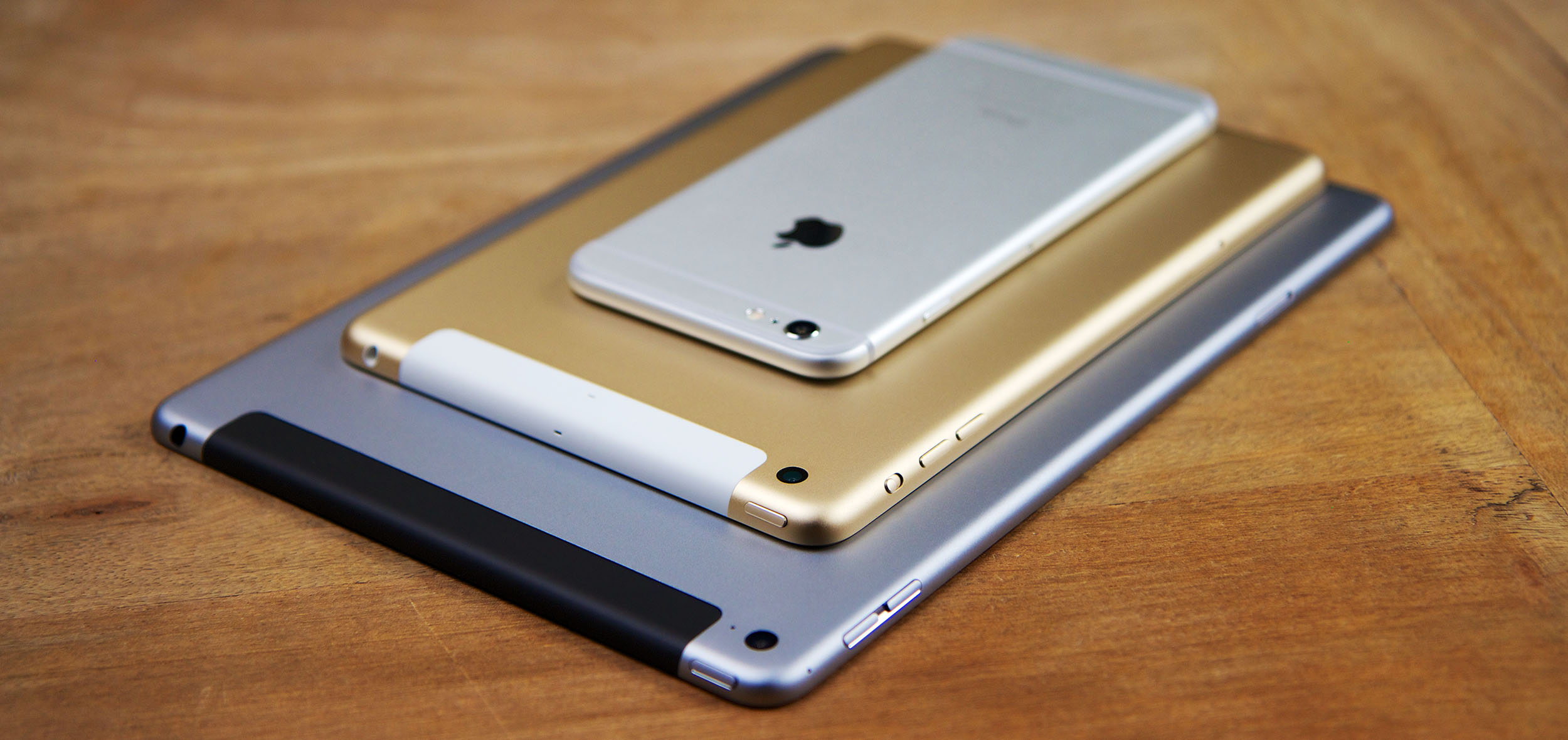 iPhone, iPad Mini y iPad Air 2